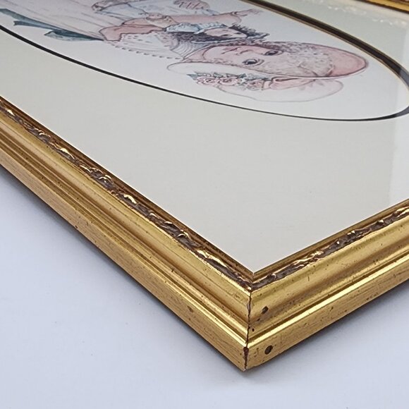 Vintage Wood Picture Photo Frame Ornate Detailed Gold Girl Print 13.5"x25.5" - Picture 14 of 16